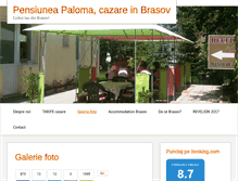 Tablet Screenshot of pensiuneapaloma.ro